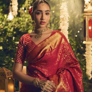 Swarnika-Pink Kanchipuram Silk Saree