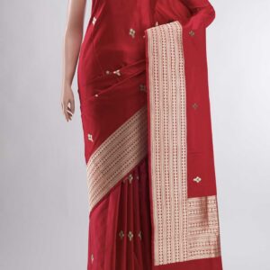 Red Banarasi Silk Saree
