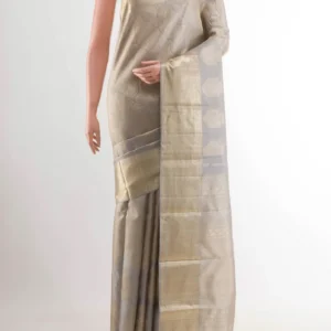 Grey Kanchipuram Silk Saree
