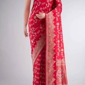 Red Banarasi Silk Saree